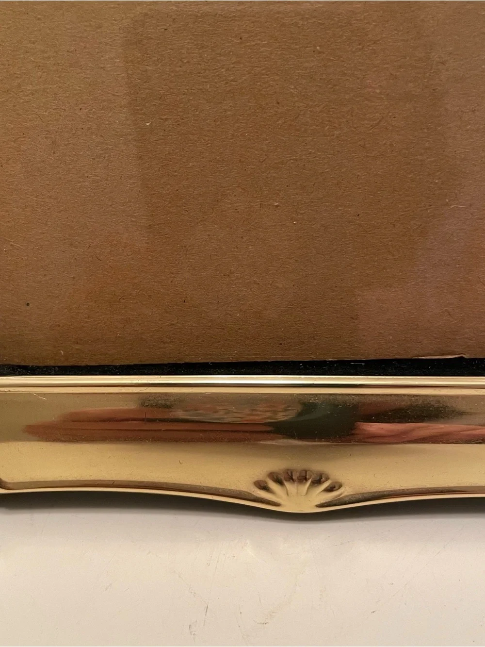 Vintage Brass Gold Tone Photo Frame Ornate 5